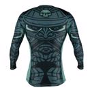 PRIDE OR DIE samurai Long sleeve RASHGUARD - BLACK